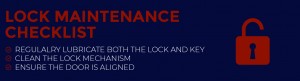 Lock maintenance checklist