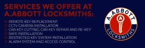 Services We Offer At A.Abbott Locksmiths